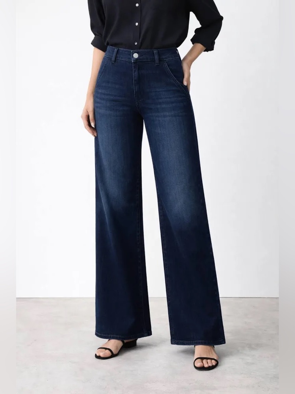 Fidelity Denim Katie Women's High-Rise Flare Jeans - Blue Saphire- NWT 26